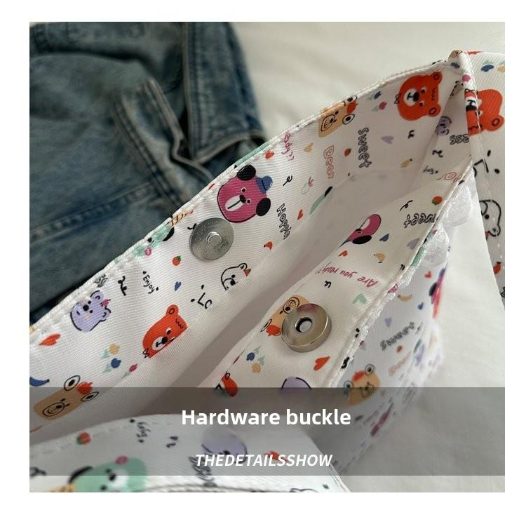 Product Introduction of Sewing Line Magnetic Snap Spring 2025 Women's Bag Shoulder Bag Personality Trend Large Capacity 4