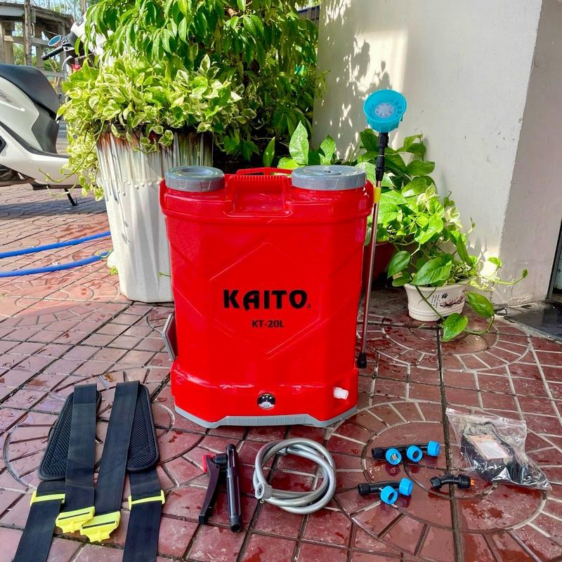  Bình xịt điện KAITO 20LIT bơm đơn 3 màu xanh ,vàng ,đỏ ngẫu nhiên 