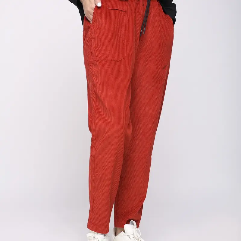 Quần baggy nhung ống suông Nữ Ong Pants 2