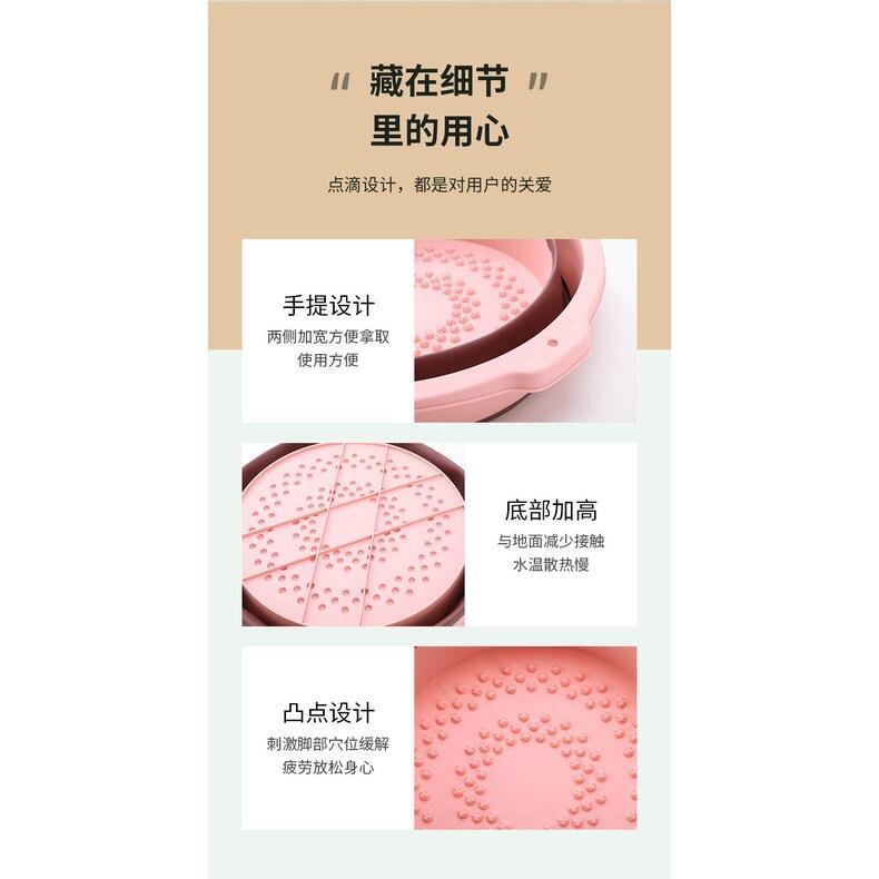 Product Introduction of Big Promotion Foldable Foot Bath Massage Foot Bath Portable Thermal Insulation Foot Bathtub Thickened Heightened Bucket Foot Bath Bucket 7