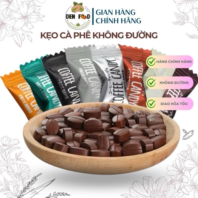  Kẹo Cà Phê Không Đường Coffee Candy Viên Nén Ăn Kiêng Đài Loan - Bịch 500gr Snack Ăn Vặt Denfood Thức Ăn 
