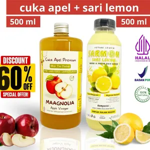 Paket Cuka Apel Maagnolia 500ML + Sari lemon 500 ML