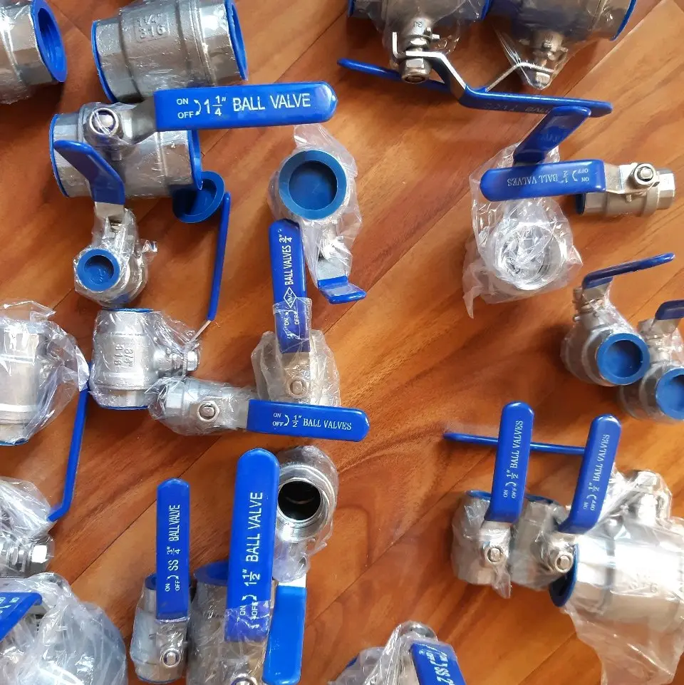 Van bi tay gạt inox 316 size 1/2" (21mm )và 3/4" (27mm)