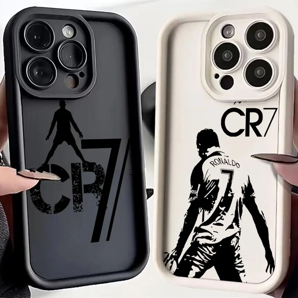Ốp Điện Thoại IPhone, Mr Bóng Đá C-cR7 R-Ronaldos, Ốp Lưng TPU Mềm, Tương Thích Với IPhone 16, 15, 14, 13, 12, 11, Pro Max, Mini, XR, XS Plus
