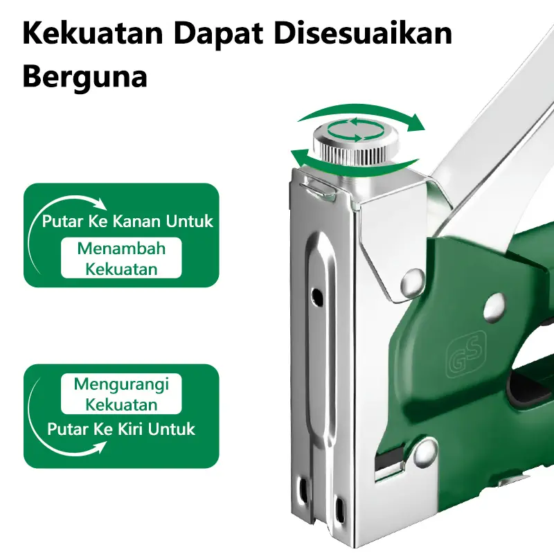 ISKU Staples Tembak 3 In 1 Tacker Stapler Staples Perekat Powerfull Staples Tembak Stationery 2