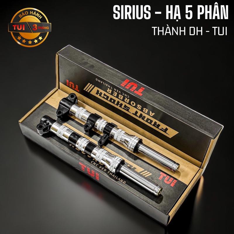 Phuộc Trước CNC Sirius Phay Thái - phụ kiện xe máy (ĐEN)