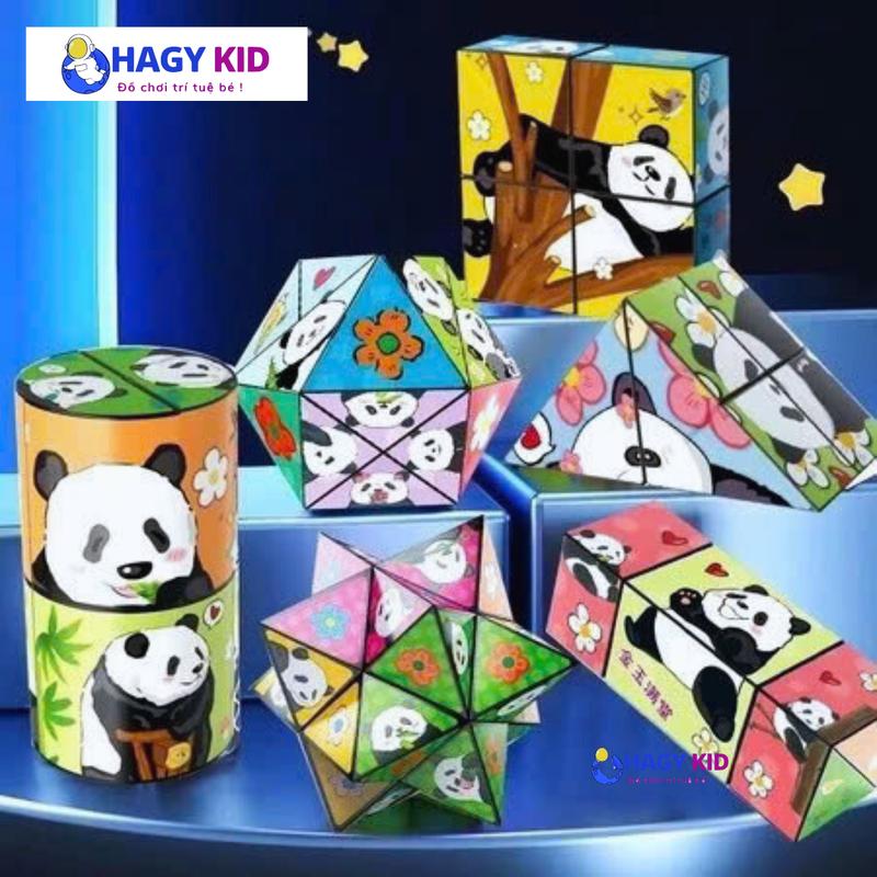 Khối Rubik 3D Thay Đổi Hình Dạng 3 Chiều Độc Đáo Hagykid Giúp Bé Phát Triển Khả Năng Sáng Tạo