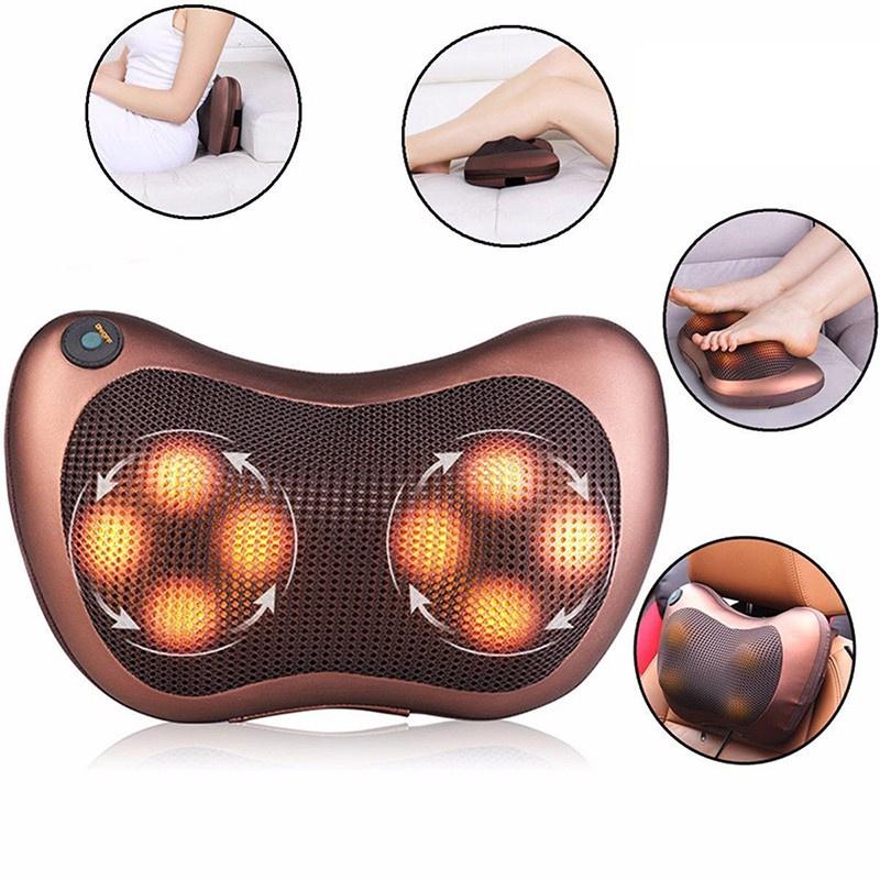 Product Introduction of Gối massage cổ vai gáy hồng ngoại 8 bi xoay 2 chiều, đảo chiều cao cấp công nghệ Nhật Bản 11
