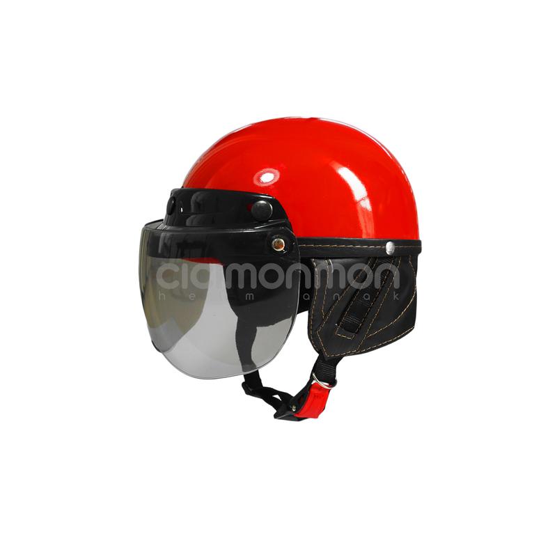 Helm Anak Balita Retro GLossy Style Kaca Motorcycle 6