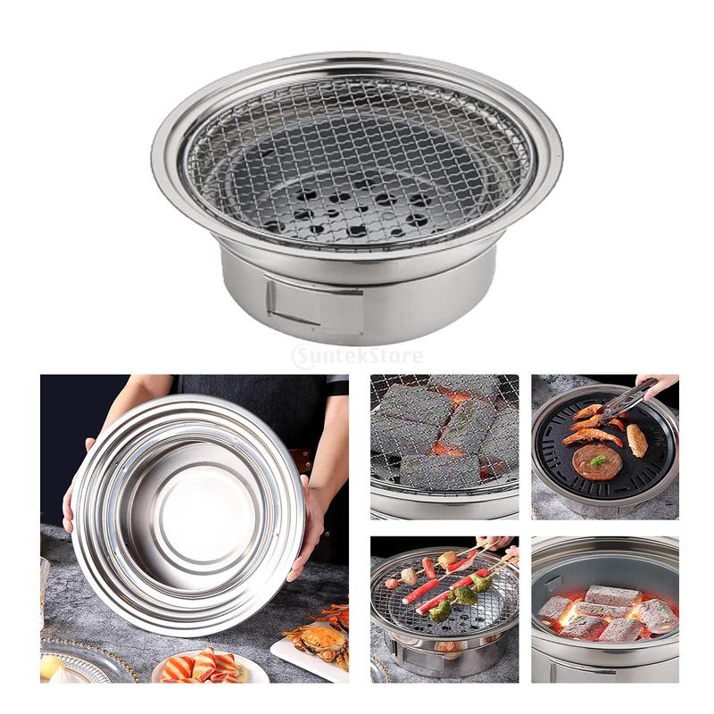 Product Introduction of Korean Charcoal Barbecue Grill Household Korean BBQ Grill Non-Stick For Home Kitchen Outdoor Garden Barbecue Stove 27