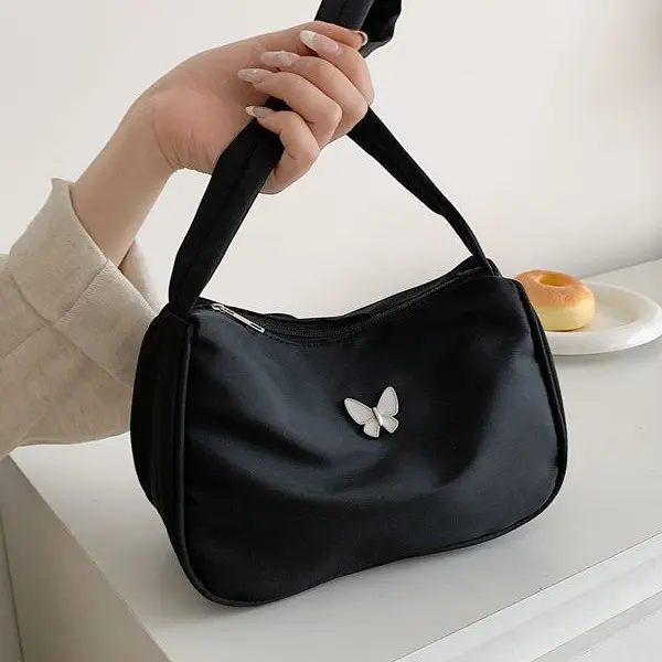 Elegant Womens Nylon Crossbody Bag Summer Casual Small Square Purse For Daily Wear