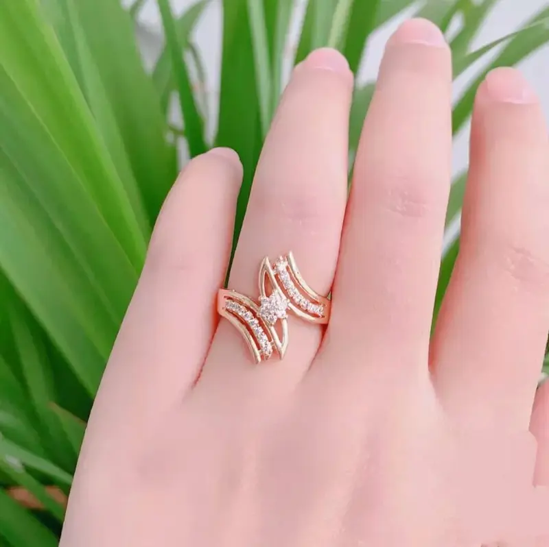 CINCIN WANITA MODEL ZET PENDEK MODEL CANTIK Perhiasan Titanium Rings 0