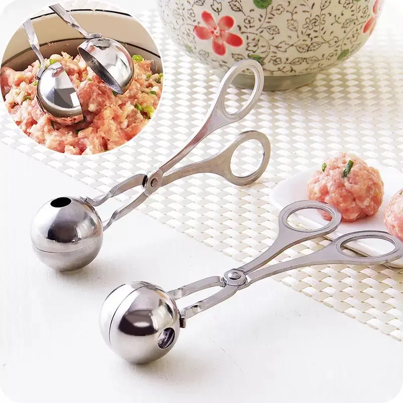Dụng Cụ Làm Thịt Viên, Chất Liệu Thép Không Gỉ, Dụng Cụ Kẹp Nhà Bếp Gia Đình, Dụng Cụ Làm Thịt, Cá, Thịt Bò, Cơm, Tay Cầm Khuôn, Muỗng Múc, Phụ Kiện Và Dụng Cụ Nhà Bếp 0