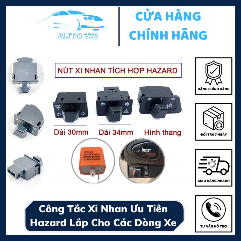 Công Tắc Xi Nhan Tích Hợp Hazard Gắn Cho Các Dòng Xe Máy Wave AB SH Future Winner