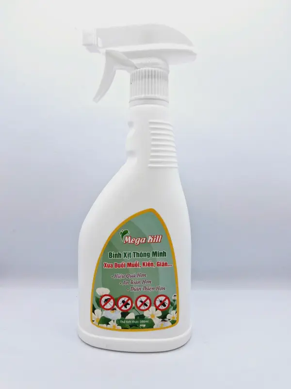 Bình Xịt Diệt Muỗi, Kiến, Gián, Mối Sinh Học Mega Kill 500ml – An Toàn Cho Bé, Không Mùi Hóa Chất 5