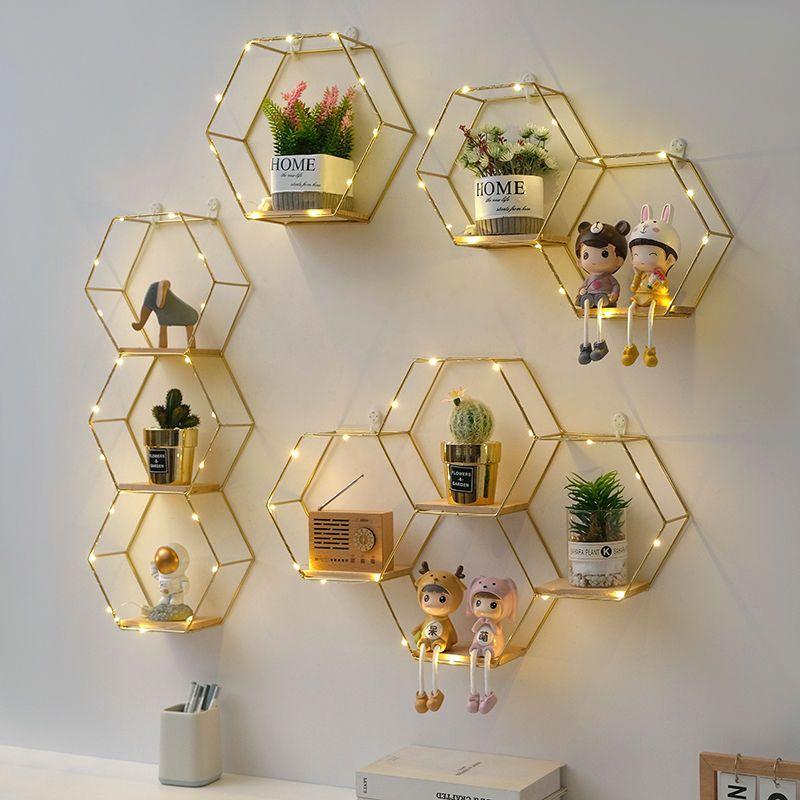 Giá Để Đồ Gắn Tường, Không Cần Đục Lỗ, Thiết Kế Tối Giản Và Sáng Tạo, Phong Cách Bắc Âu, Thích Hợp Để Trang Trí Tường Phòng Khách Phòng Ngủ Và Phòng Ăn, Giá Để Đồ Phòng Decor Đựng Sách Kệ Sách Trưng Bày Decor Phòng 4