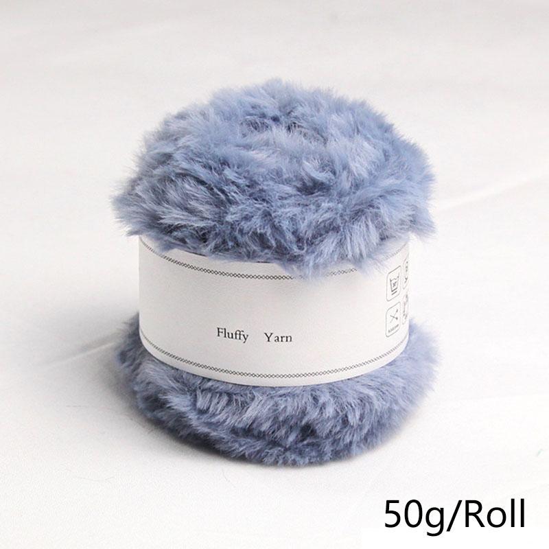 Product Introduction of Xinyi3 50g/Roll Hand Knitting Wool Yarn Mink Yarn Thread Faux Fur Crochet Weaved Fluffy Baby Clothes Crochet Sweater Scarf 21