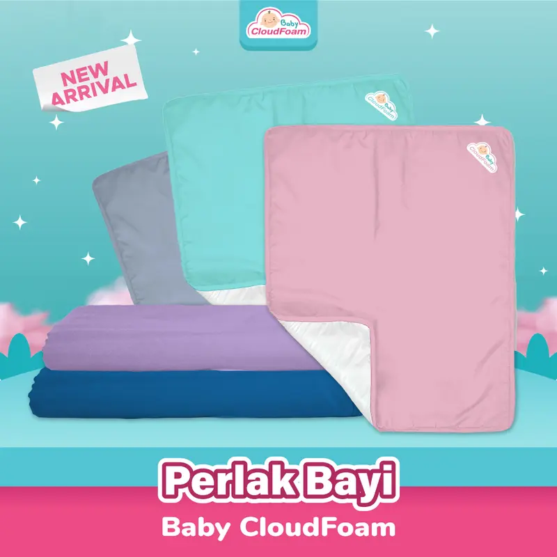 Matras Perlak Baby Cloudfoam Alas Ompol Bayi Waterproof Bantal Katun perlak  bayi 1