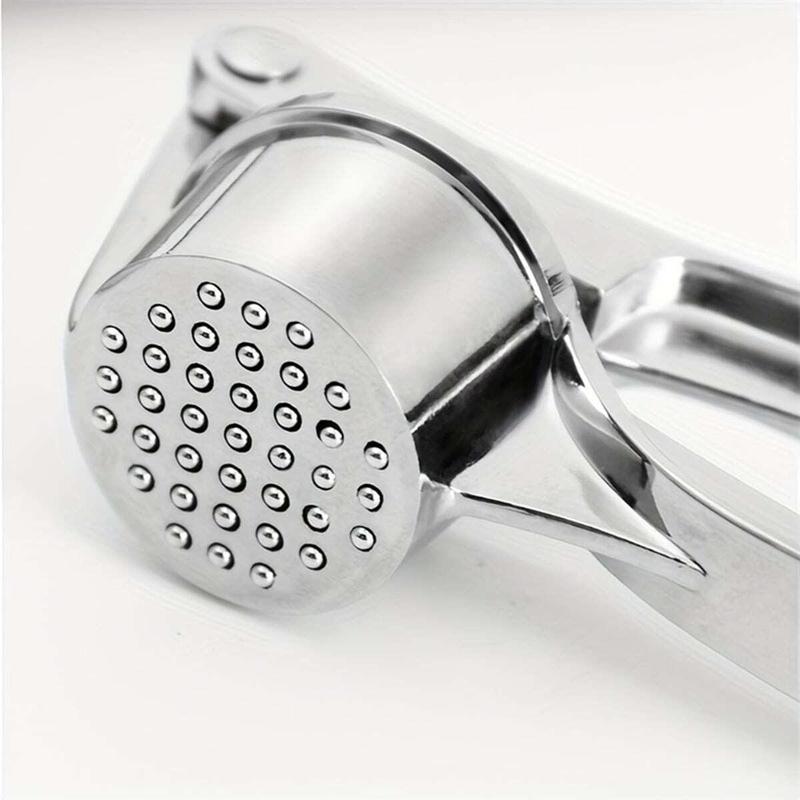 Product Introduction of Stainless Steel Garlic Press, Manual Garlic Press with Handle, Kitchen Accessories, Durable Ginger Press for Kitchen, Household Essentials 8
