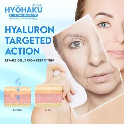 Hyohaku Glutathione 60 capsule 730MG w/ Oral Sunblock with freebies