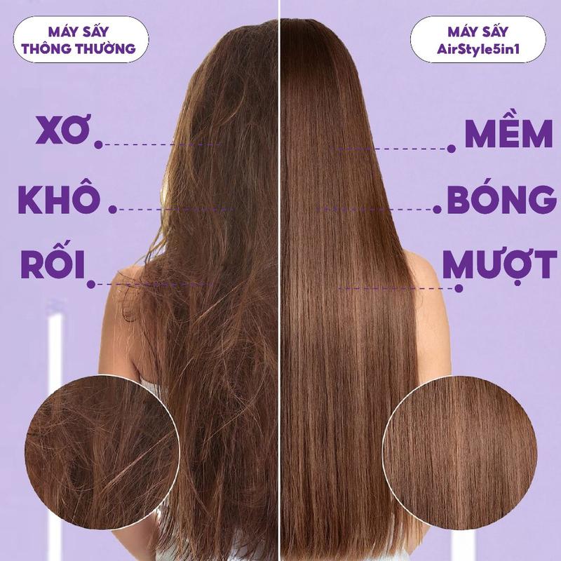 [SIÊU SALE 15/5] Máy Sấy Và Tạo Kiểu 5 Trong 1 Masuto AirStyler - KLS HA - Công Nghệ Ion Âm Bảo Vệ Tóc, Giảm Hư Tổn Tóc, Bảo Hành 24 Tháng 7