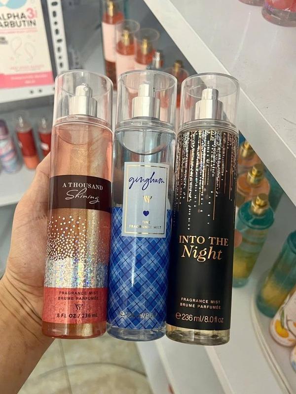 Combo 3 chai body mist nữ 236ml quyến rũ (Into Night + Gingham + Thousand)