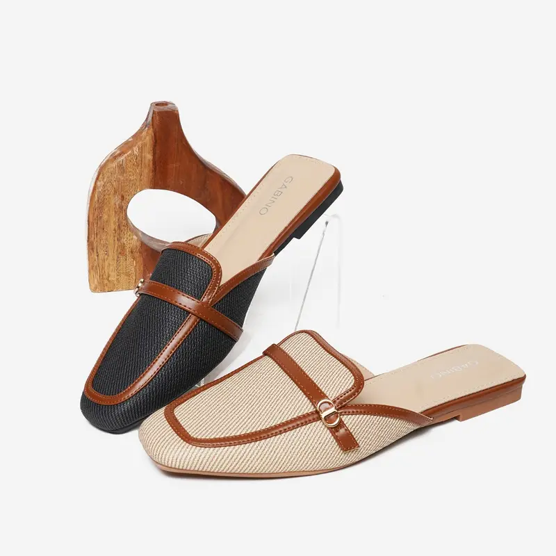 Gabino Sepatu Wanita Mules Flat Casual Grace - O1AB4003 0