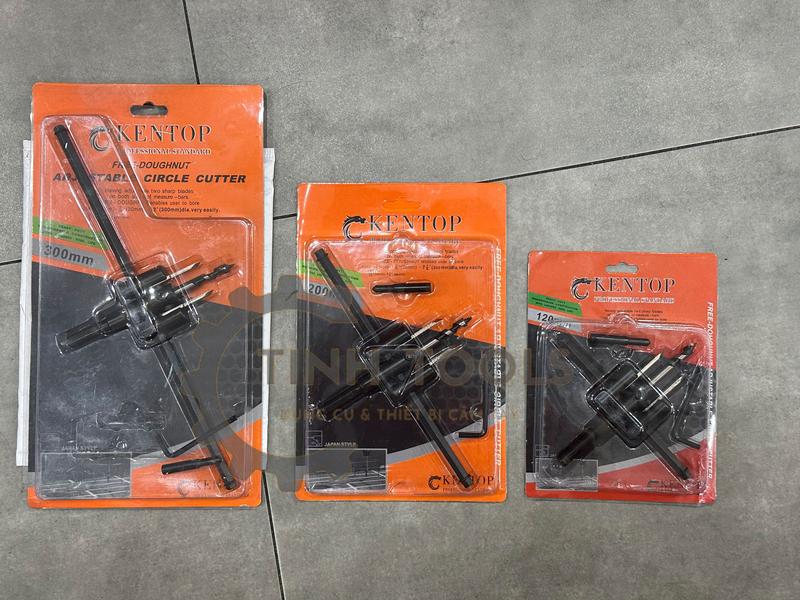 Mũi khoét lỗ tròn Thạch Cao Kentop đủ size 120mm, 200mm, 300mm, khoét lỗ tường, loa thùng, lỗ ống hút mùi