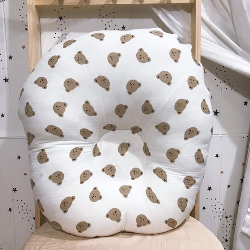 Gối chống trào ngược cao cấp vải Muslin Organic thoáng mát 65x65cm cho bé, đệm chống ợ hơi cho bé