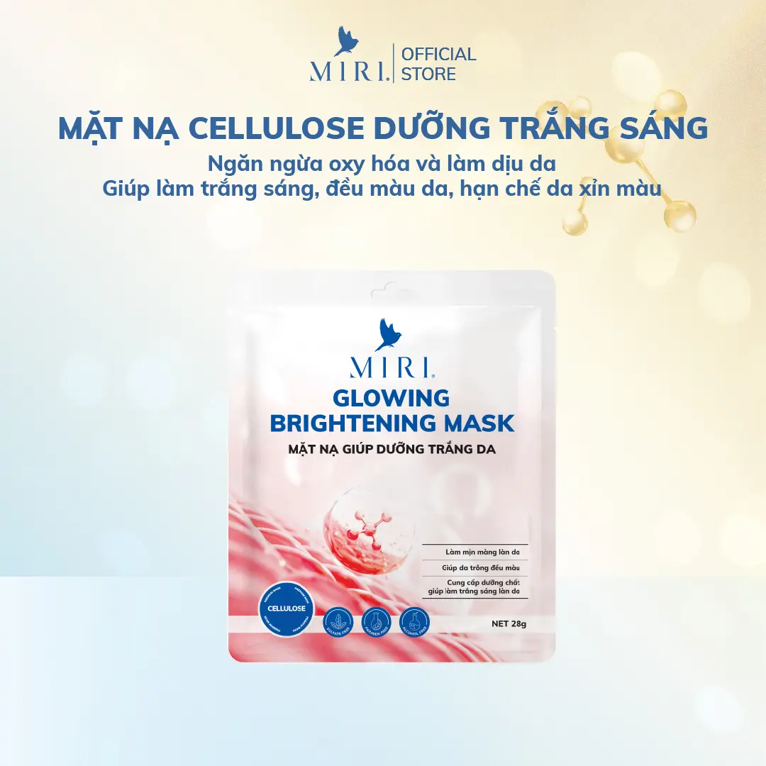 Mặt Nạ Giúp Dưỡng Trắng Da - Glowing Brightening Mask MIRI (28gr)