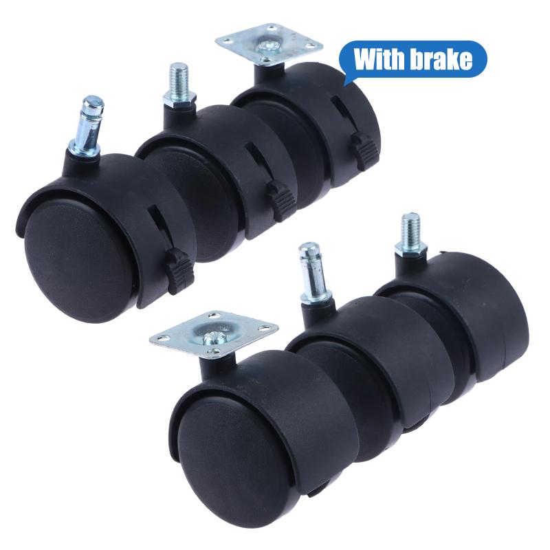 Product Introduction of 1Pair 1inch Universal Wheel Swivel Caster Roller Wheel Furniture Office Chair Caster With Brake For Luggage Accessories 15