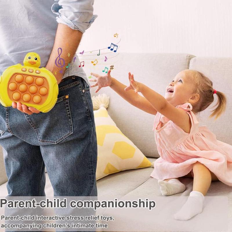 Cute Duck Design Quick Pop it Game Toy, Decompression Breakthrough Puzzle Pop Game Machine, Anxiety & Stress Relief Toy for Kids & Adults 2