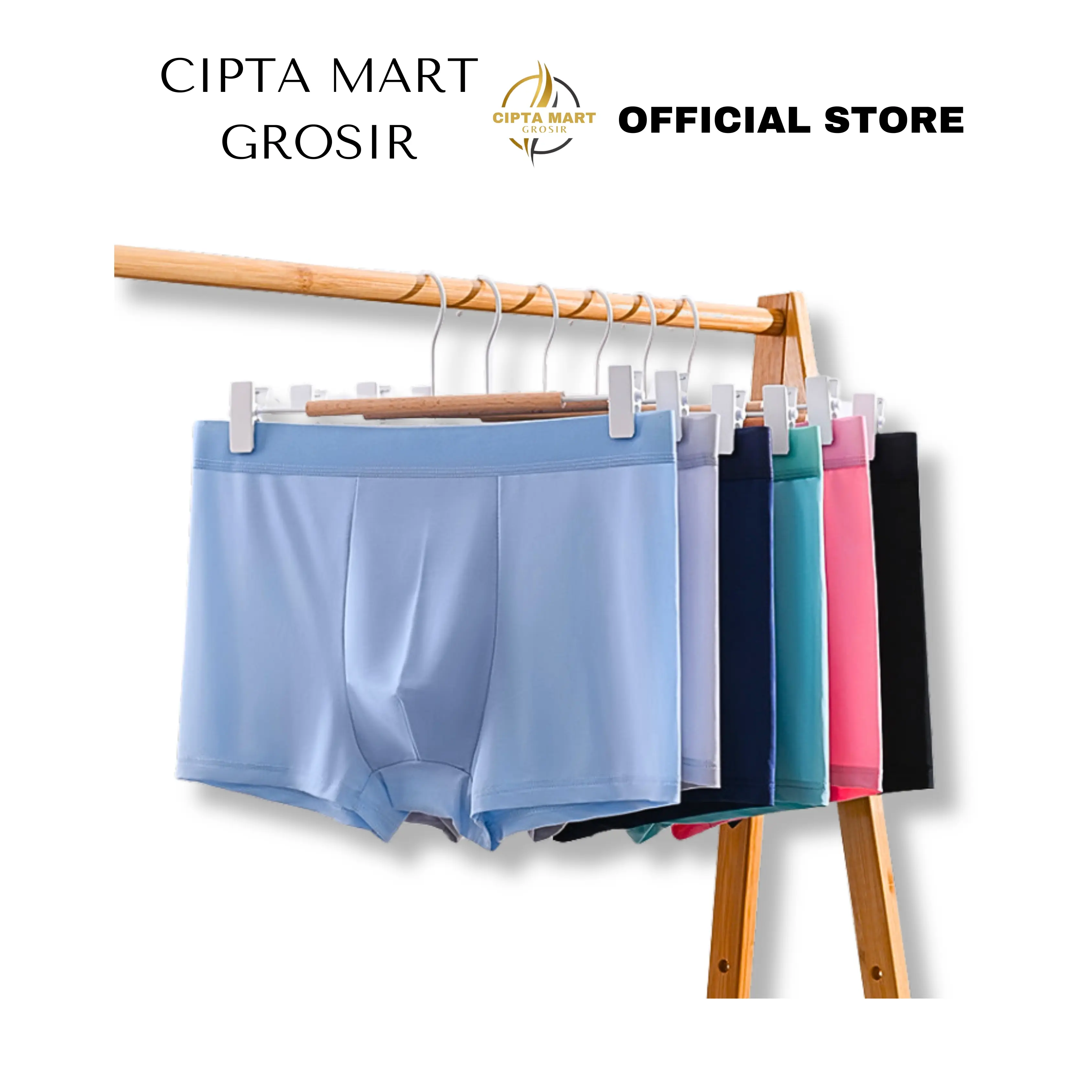 (BXP17) PAKET BUNDLING 4PCS boxer celana dalam cd pria bahan seamless super lembut Dewasa Katun Nyaman Cowok Pendek