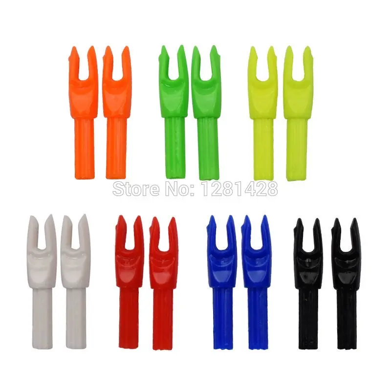 12Pcs G Nock Insert Plastics Arrow Nocks ID 4.2mm Carbon Arrow Shaft
