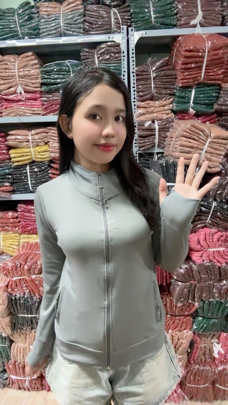 Product Introduction of (CỔ TRỤ )Áo khoác thun tăm CỔ TRỤ ôm gọn 4 túi 4
