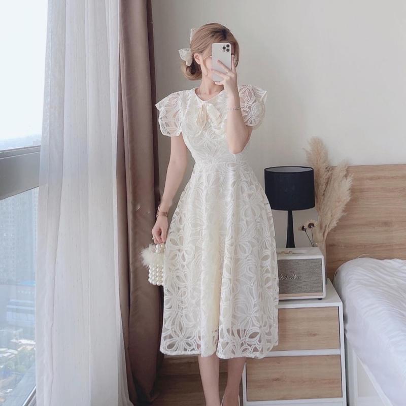Đầm cánh tiên ren cao cấp SL 1