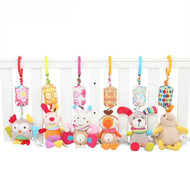 Product Introduction of Baby Sensory Hanging Rattles Soft Learning Toy Plush Animals Stroller Infant Car Bed Crib with Teether for Bebe Babies Toddlers 4
