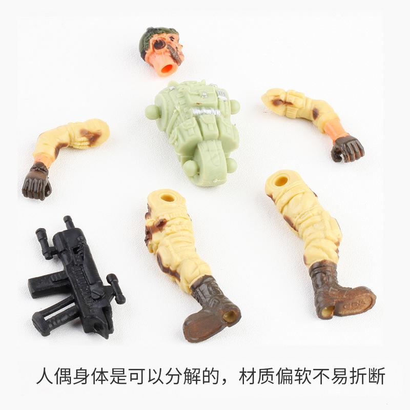 Product Introduction of Military Soldier Toy Model, 6 Police Soldiers Model, with Movable Joint, Play House Toys 6