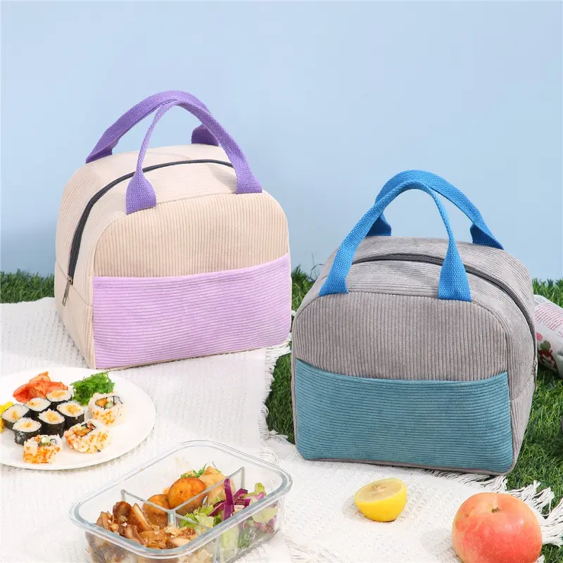 KM - Tas Bekal Twoin1 Colour / Tas Bekal 3 Lapisan Penahan Suhu / Lunch Cooler Bag / Box Makanan Aluminium / Kotak Makan Anak / Cooler Bag Multifunction 0