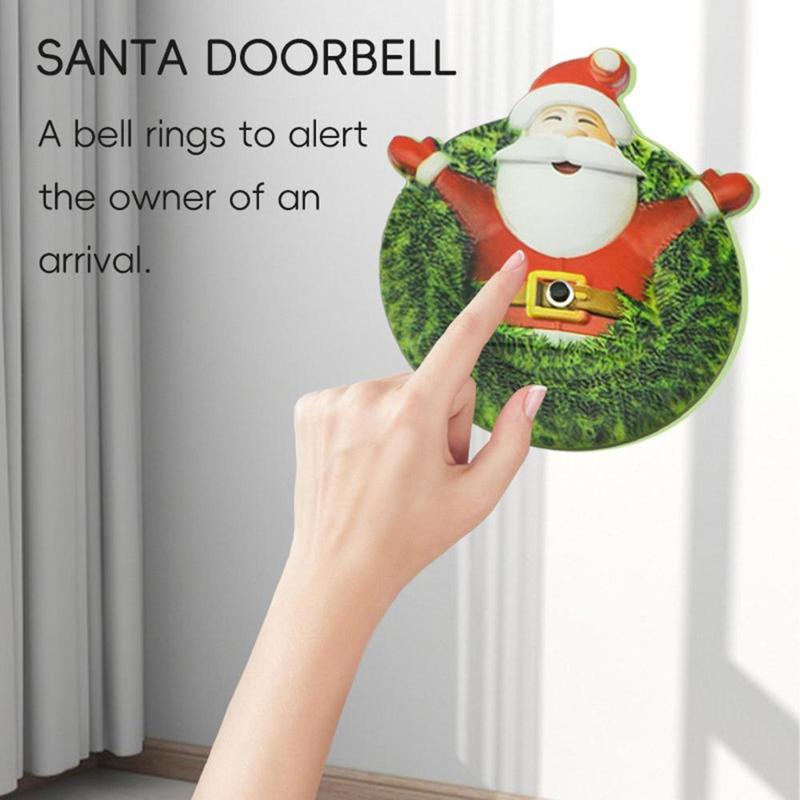 Santa Doorbell Easily Install for Door Opening Entry Chime Door Ornament Door Chime for Bedroom Office Gate Home Entrance 3