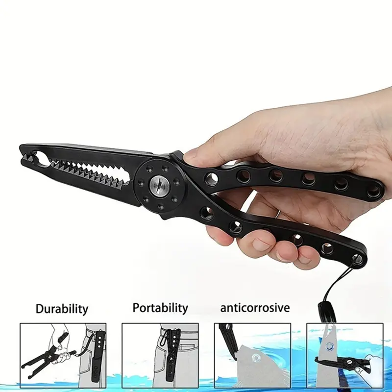 Fish Lip Clamp Fish Clamp Fishing Flat Tweezer Tackle Tool Fish ...