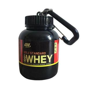 Botella de agua de 100ml/3.4oz, Botella portátil para proteínas, Botellas de agua con llavero a prueba de fugas, Botella de agua para deportes al aire libre y fitness