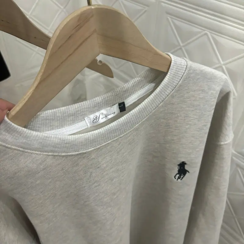 Áo nỉ Sweater, Họa tiết thêu hình ngựa, Chất vải nỉ lót lông dày dặn không xù lông, Form rộng, Thời Trang Nam Nữ 8