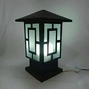 lampu pilar pagar dekorasi taman bingkai