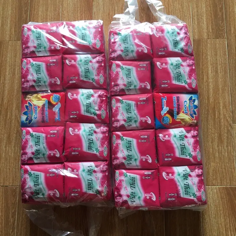 combo 10 gói băng vệ sinh việt thái có cánh ,siêu thấm  ,10 gói băng vệ sinh Việt Thái siêu thấm có cánh