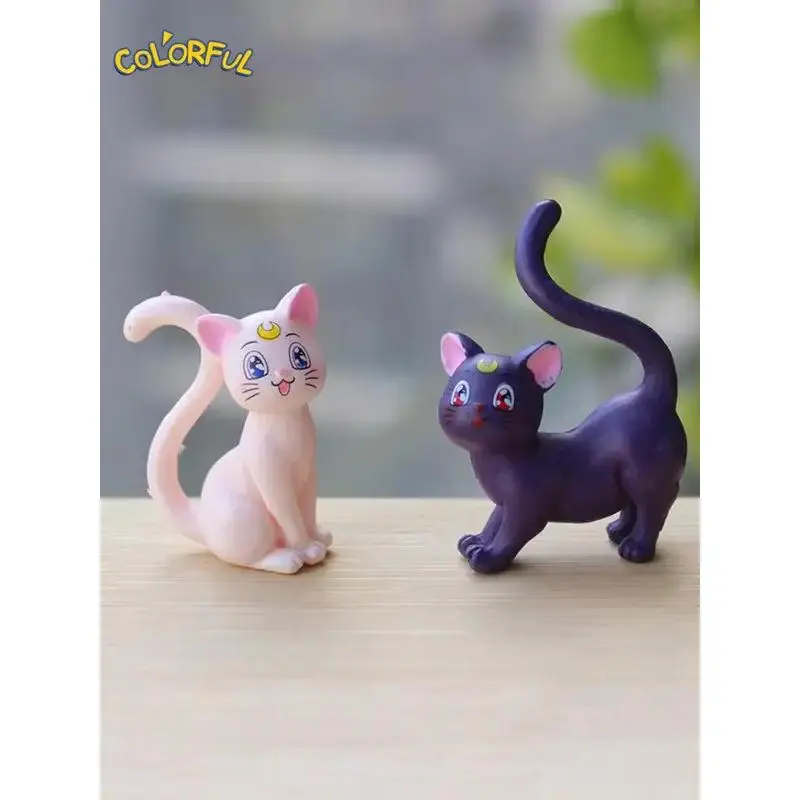 Mô Hình Hành Động Anime Thủy Thủ Mặt Trăng, 4cm, Tsukino Usagi Luna Aino Minako Mèo Artemis, Búp Bê Kawaii, Chất Liệu PVC, Đồ Chơi Mô Hình Sưu Tập, Thích Hợp Làm Quà Tặng Trẻ Em 2