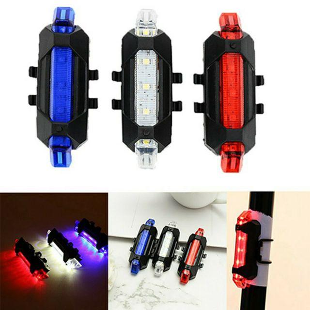  Phụ kiện xe đạp đèn báo hiệu gắn đuôi xe đạp 5 bóng led 