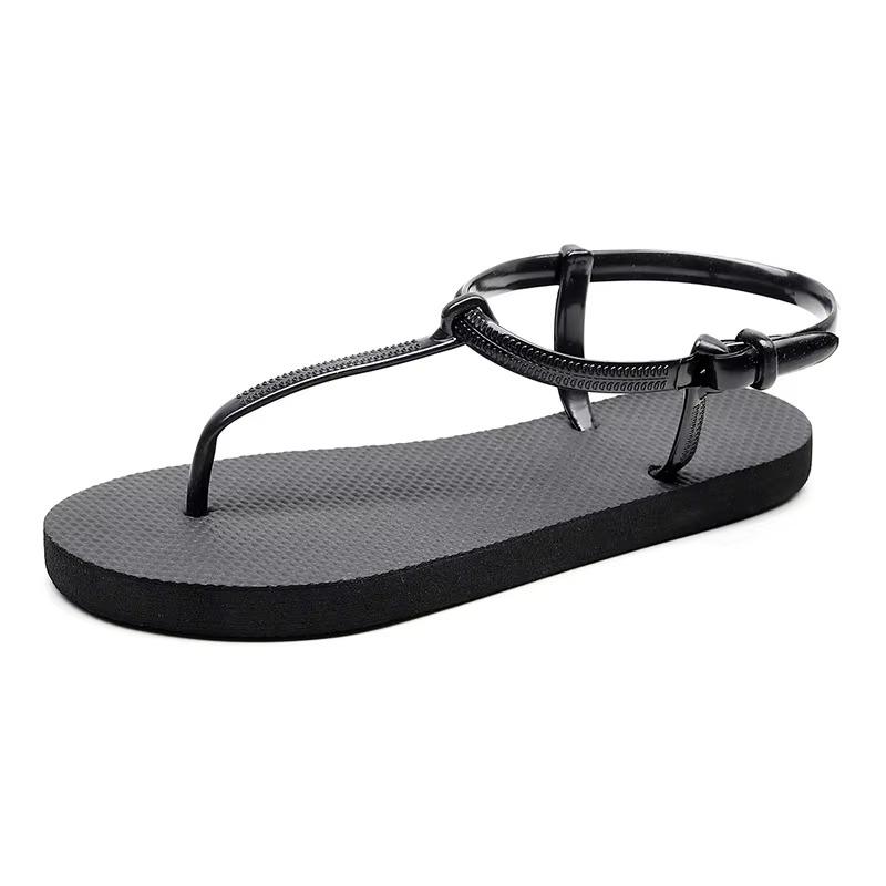 Summer Women's Sandals Outdoor Beach Flip Flops Sandals Student Fashion Flat Bottom Simple Light Weight Girls Casual Sandal 5