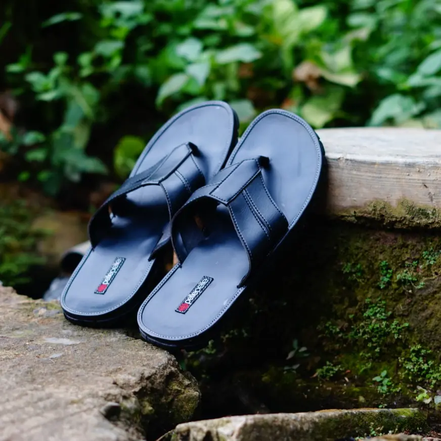 COD Sandal Pria Bahan Bilqis Premium Original  P-03 Sendal Casual Pria Terbaru 2023 Ukuran 39 Sampai 43