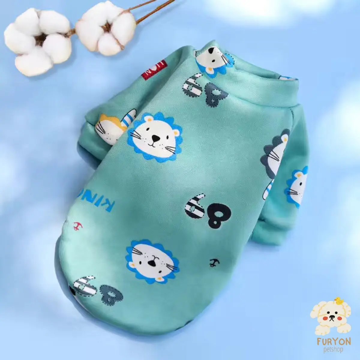 Baju Anjing Kucing Tebal Premium Motif Cartoon Lucu Bahan Soft Cotton